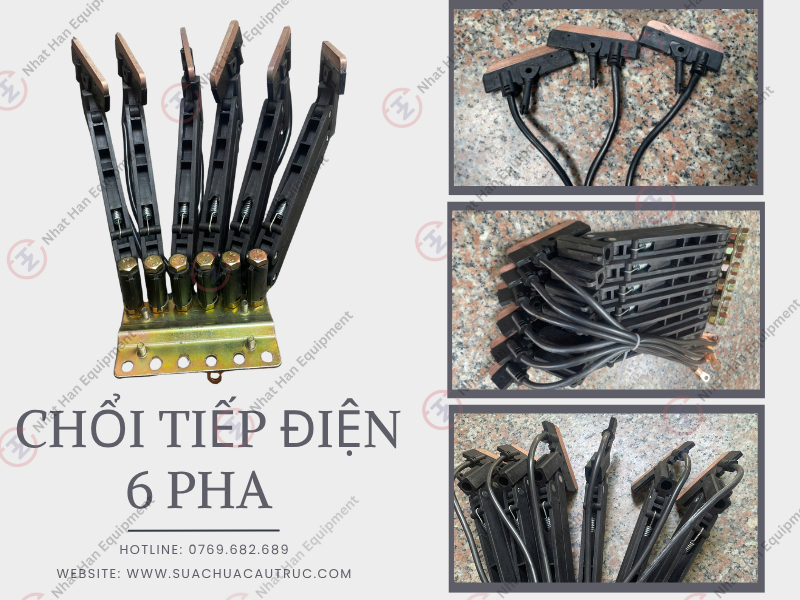 TAY LẤY ĐIỆN CẦU TRỤC 6P