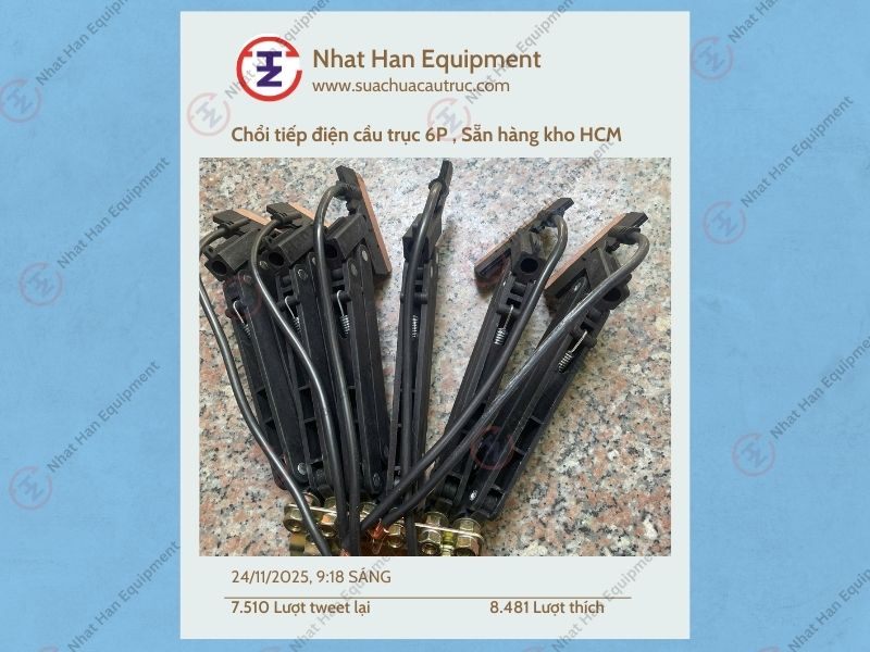 TAY LẤY ĐIỆN CẦU TRỤC 6P-100A